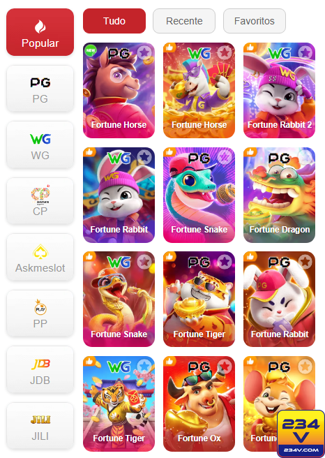 Experiência de Jogos 234v.com