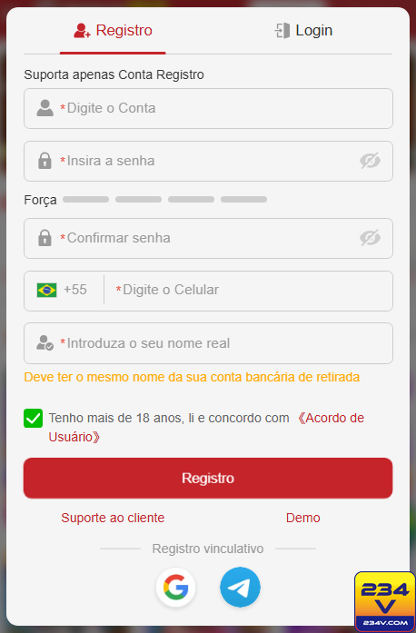 Experiência de Jogos 234v.com
